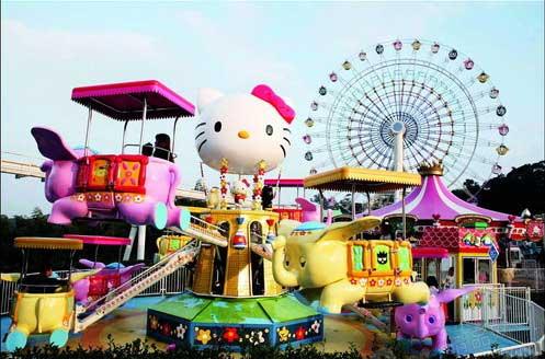 Hello Kitty主题乐园是女孩子钟爱的粉色童话世界