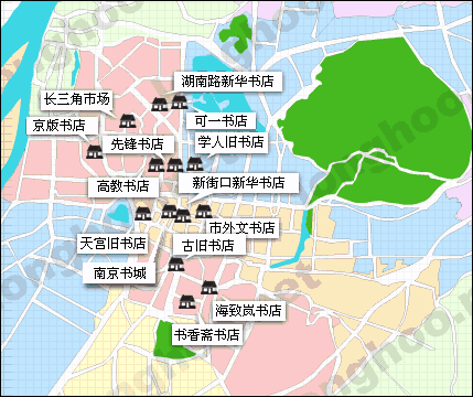 南京书店地图
